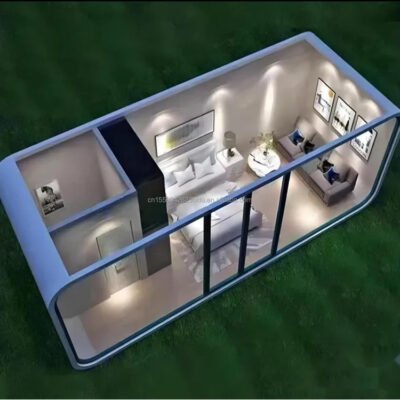 Space Capsule Steel Structure Portable Luxury Container Home Modern Design
