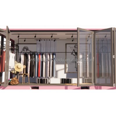 Mobile Gym Folding Container Coffee Shop Hotel House Commercial Zone Midcentury Modern Breathable