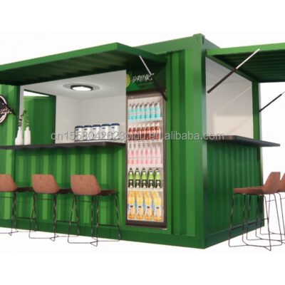20ft Mobile Expandable Container House Container Gym Pop-up Fitness Pod Outdoor Gym Station with Side Opening
