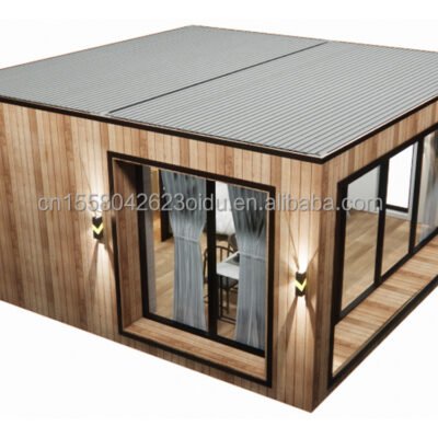 Steel Container House Fast for Office Hospital Workshop Courtyard Waterproof Green Houses for Farm Warehouse