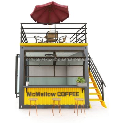 20ft Expandable Container House Prefab Steel Container House Office Mobile Home Kitchen Bedroom Dormitories Building