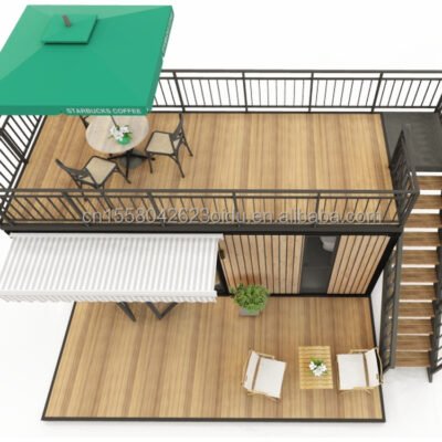 10FT Mini Pop-up Shop Container Coffee Shop Fast Food Kiosk Booth Support Customization