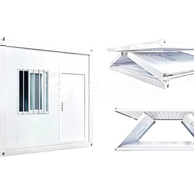 EU Prefabricated Container House Galvanized Steel Square Tubes Sandwich Panel Walls Modern Design for Residential Hotel Use