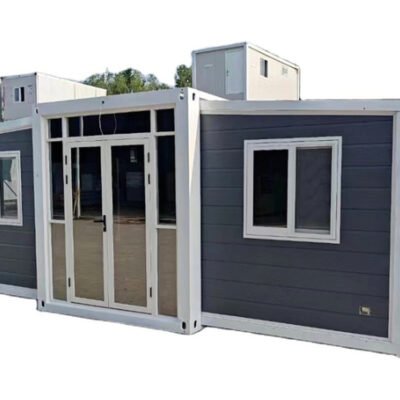 Luxury Prefabricated 20ft Expandable Sandwich Panel Container House 2 Bedrooms Portable Modular Home Office Building for Outdoor