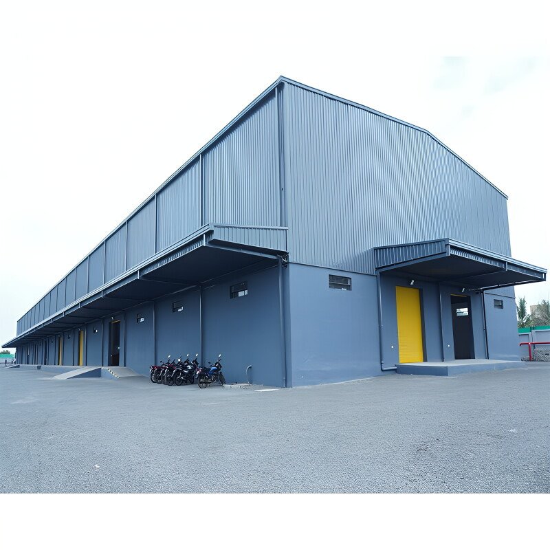 Hot-Dip Galvanized Industrial Steel Structure Warehouse with