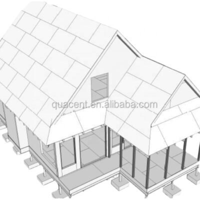 Luxury and Modern Prefabricated Light Weight Gauge Prefab Steel Structure Beam Frame Villa House Maison Prefabrique
