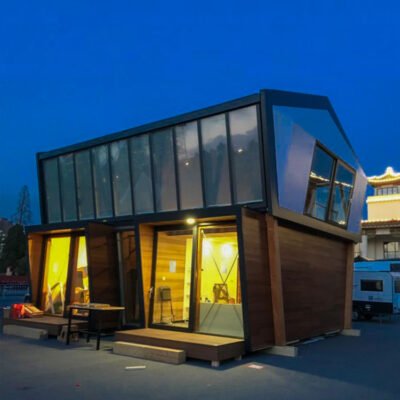 2 Story Prefab Modular House Kit 2 Floors From China with Solar Modular Prefabricated and Rapid Deployment