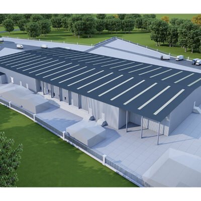 High-quality High-Strength Modern Industrial Steel Structure Warehouse with Light Steel Frame Prefab Design 1 Year Warranty
