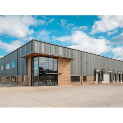 Large Span Steel Structure Shopping Mall Building Construction Column Free Interior Space Modern Design High-Strength