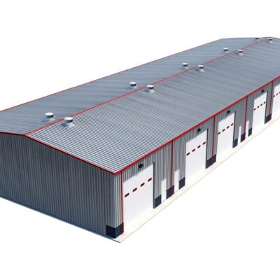 Large Span Steel Structure Office Building Metal Frame  Design Prefabricated Shopping Mall