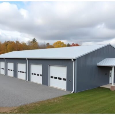 CE Certified Pre Engineered Metal Warehouse Workshop Factory Plant Shed Hangar Logistics Center Large Span Storage Building