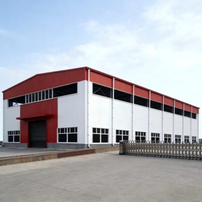 Simple Design Low Cost Steel Structure Warehouse Building Frame for Backyard Storage and Household Metal Workshop Shed