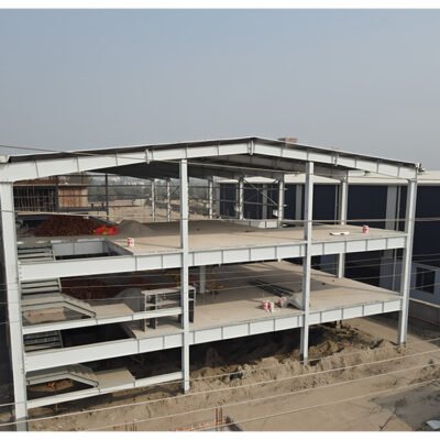 Haibo Fast Install Custom Prefabricated Q235/Q345 Steel Structure Warehouse Solid H-shape Beam Epoxy Anticorrosive Paint Modern
