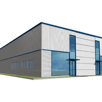 Portable Custom Modern Steel Warehouse Building for Garage Shed & Supermarket Use Portal Steel Structure Custom Color