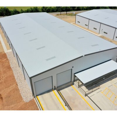 Steel Structure Warehouse Prefab Large Span Storage Industrial Fireproof Wind Resistant Fast Assembly